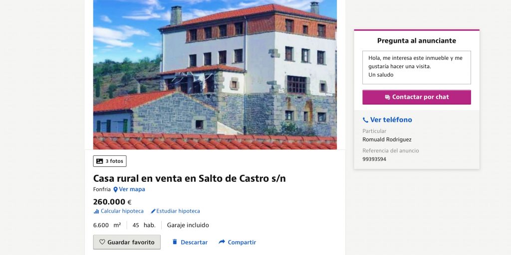 Anunțul cu că un sat din Spania se vinde ieftin