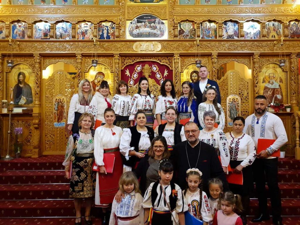 Corul Bisericii Ortodoxe Castellon Preotul Nicolae Consulul Irina Marin